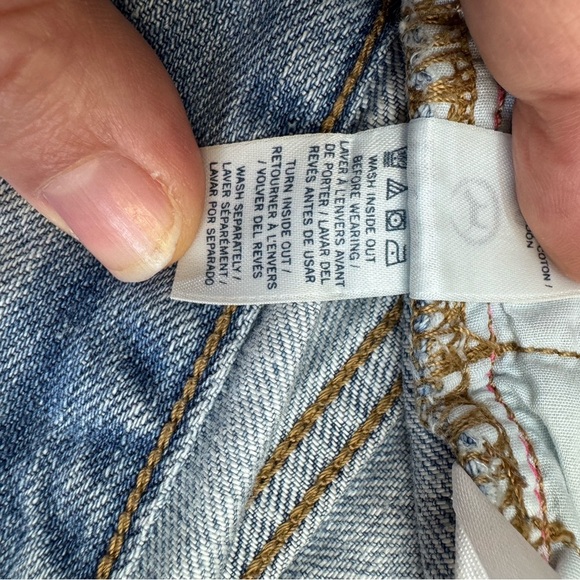 Pink Victoria’s scret.Blue and Silver Jean Shorts with Rhinestone Embellishments - Picture 12 of 14